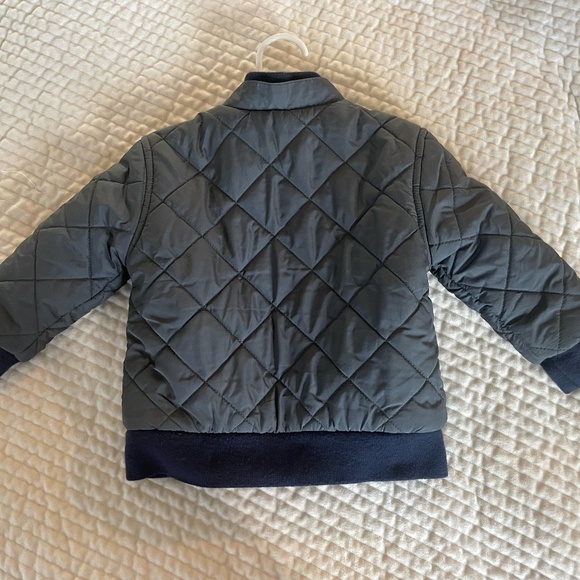 THE CHILDRENS PLACE BABY BOY 18-24 MONTHS BLUE QUILTED JACKET - Picture 7 of 15